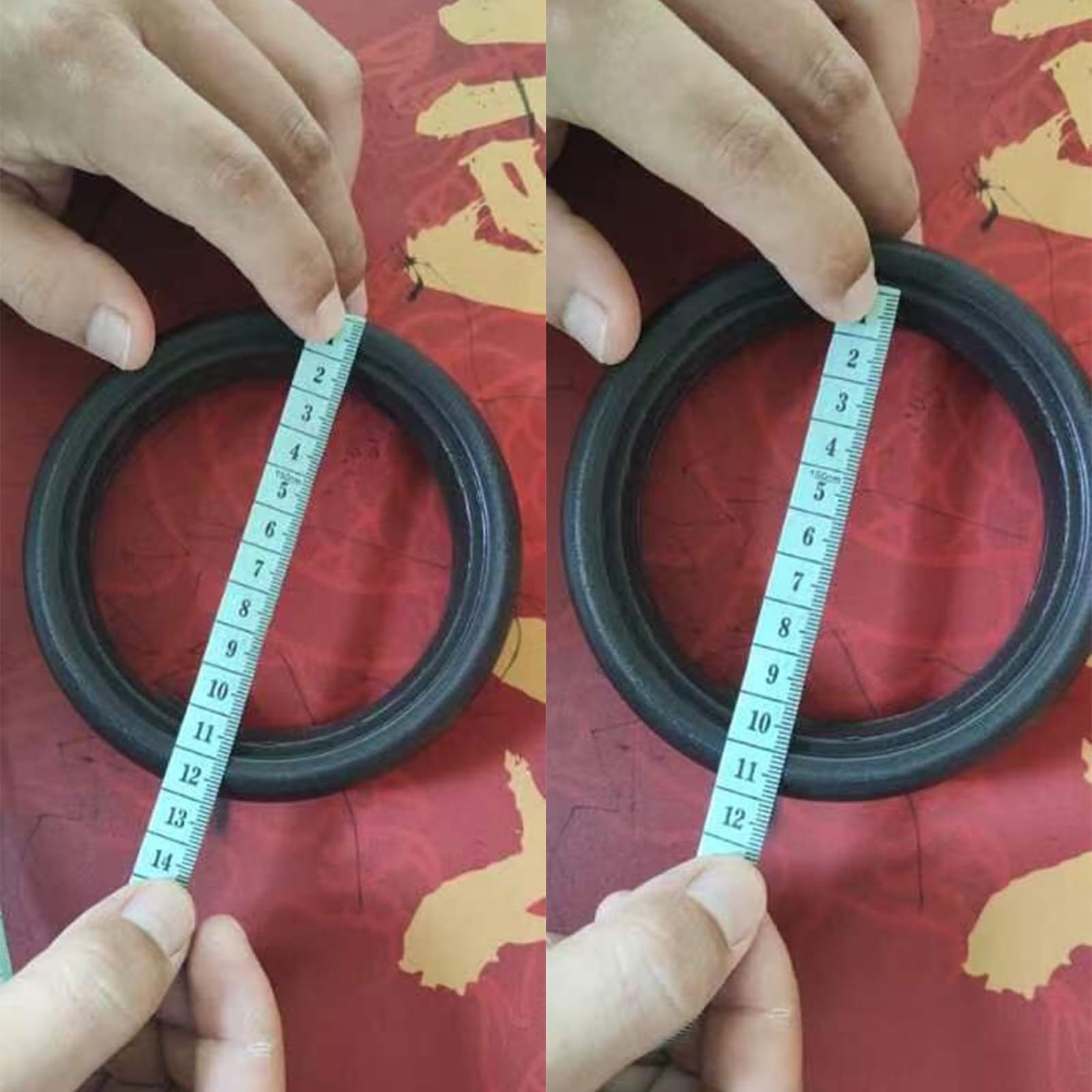 Aggiornato Passeggini Gomma Gomma Sostituzione Passeggini Anteriore/Posteriore Pneumatico Accessori Installazione Rapida Nero