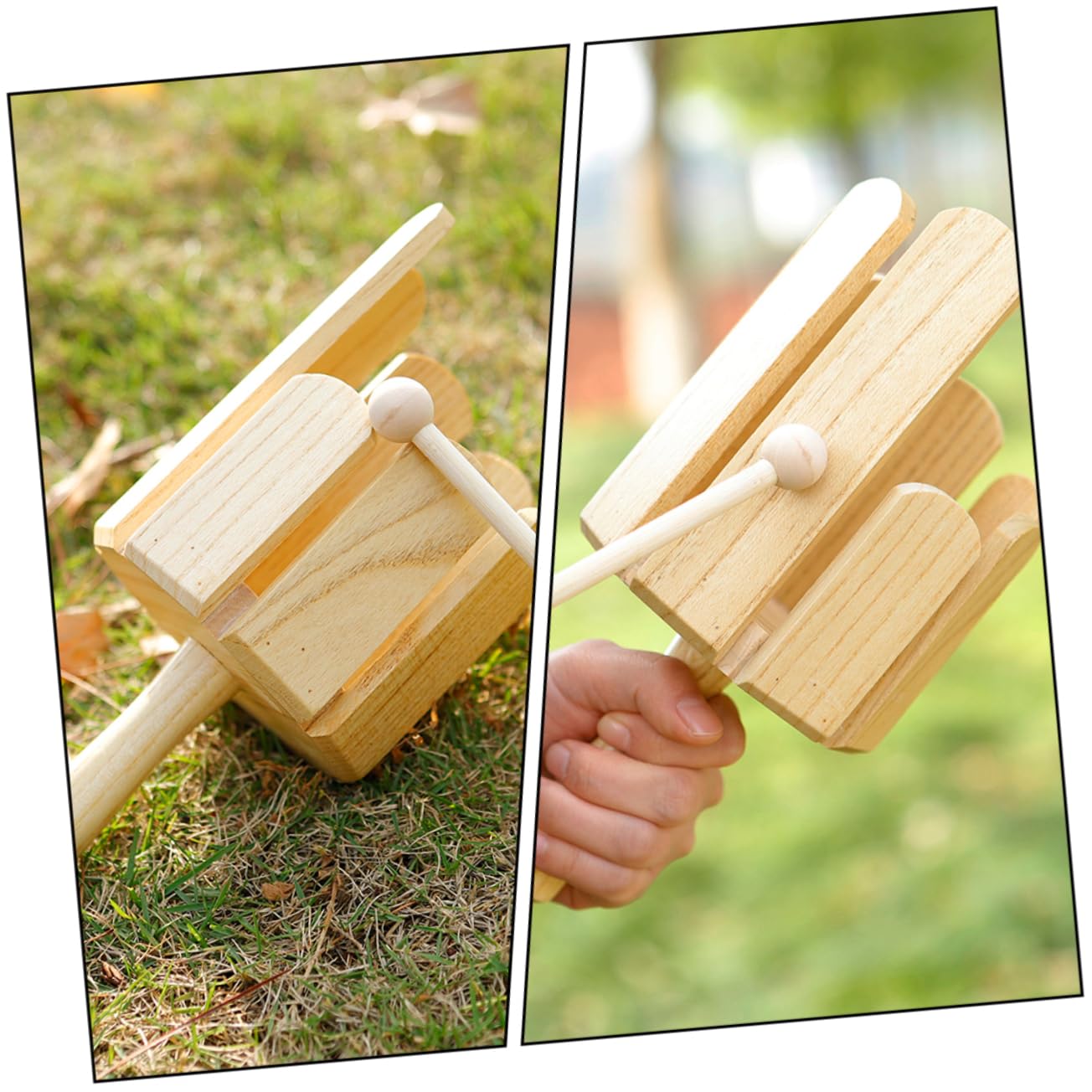 HANABASS 1set Note Wooden Percussion Instruments for Music Teaching Tools to Enhance Creativity Concentration and Parent Bonding Present for Young Musicians