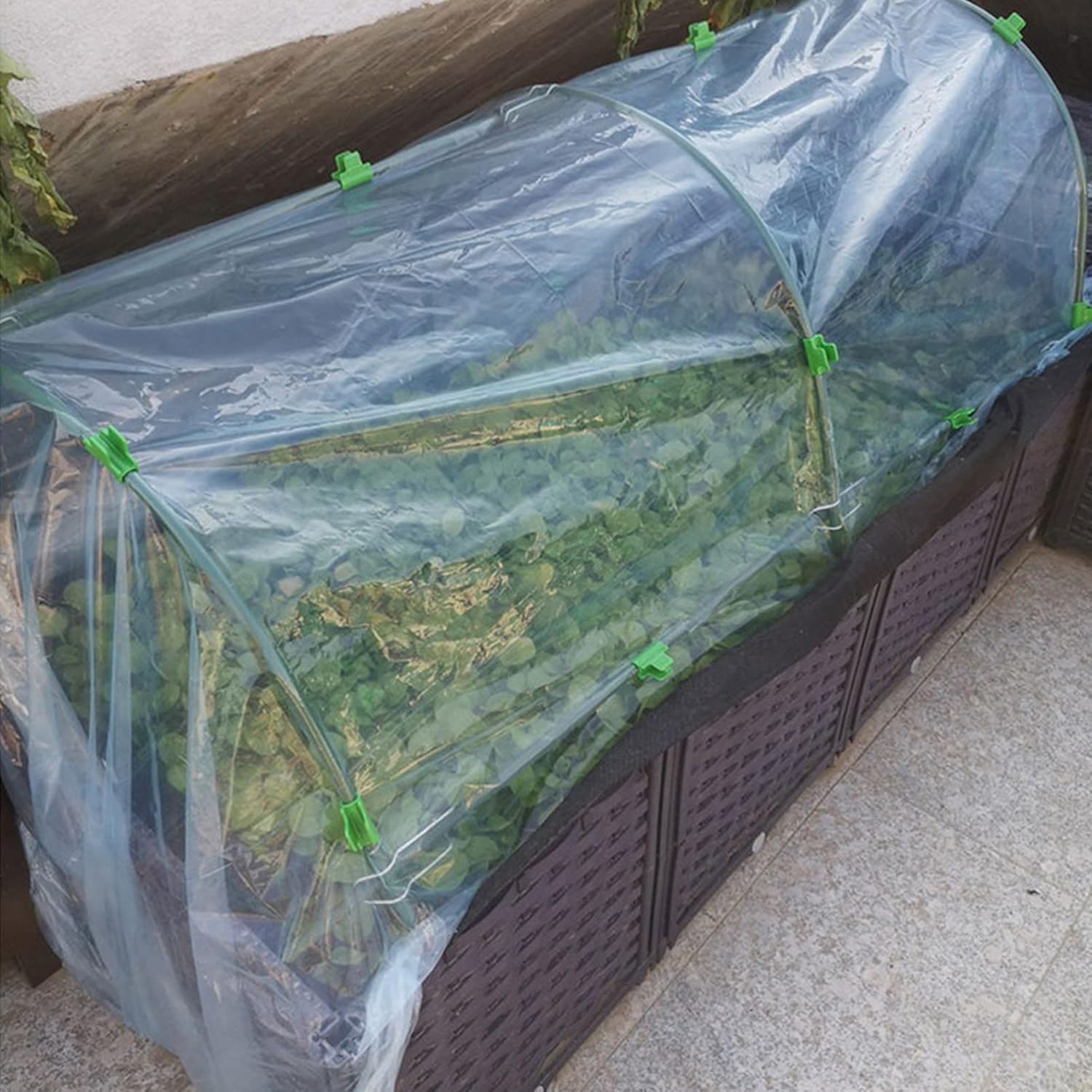 Yardwe Outdoor Plant Greenhouse Garden Flower Shelter Heat Preservation Cover for Home Plants Tomato Flower Grow