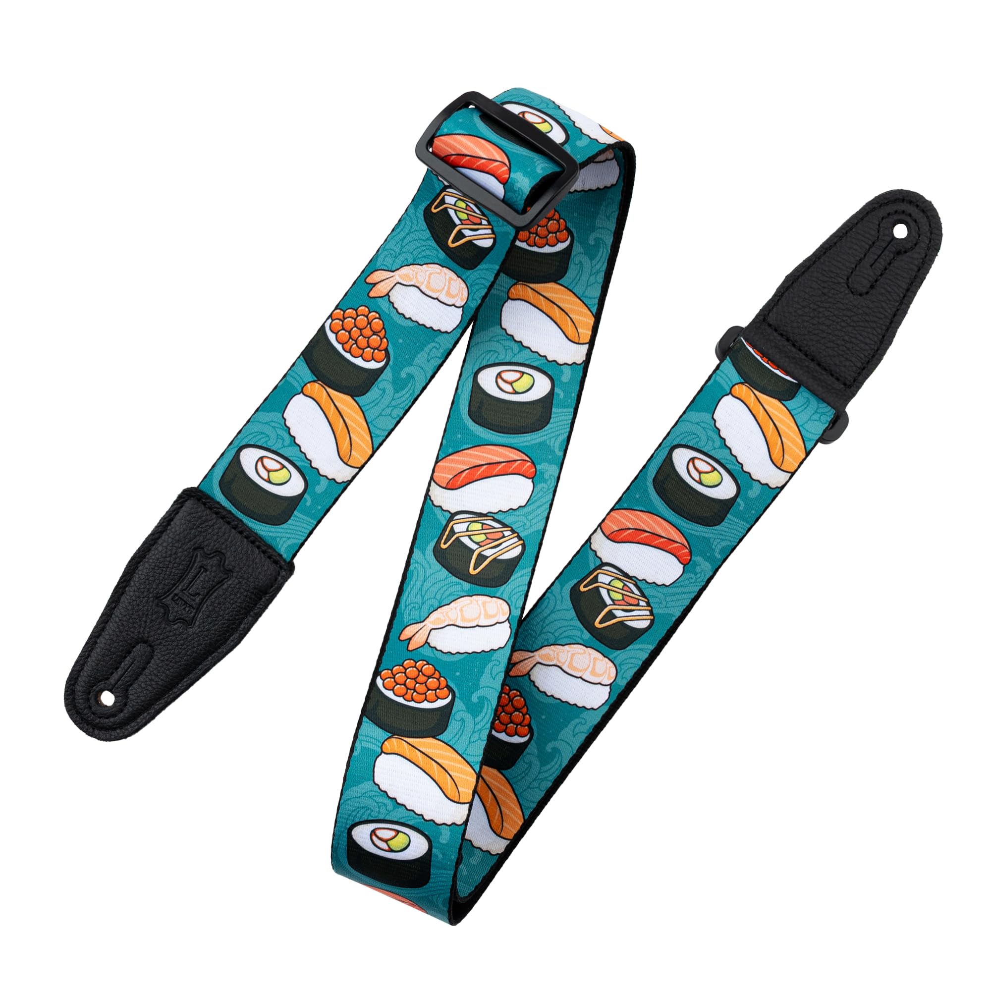 Levy's Leathers MP2TG-001 Guitar Strap, Sushi Roll, Adjustable