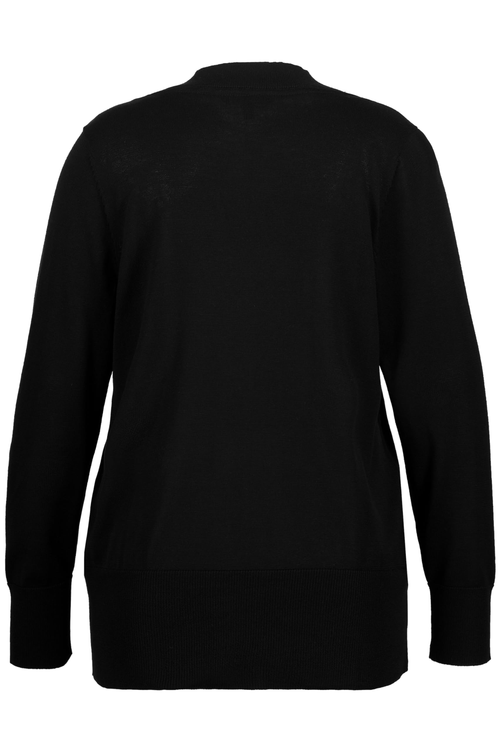 Ulla Popken Cardigan in Maglia fine con Scollatura a V e abbottonatura 791605