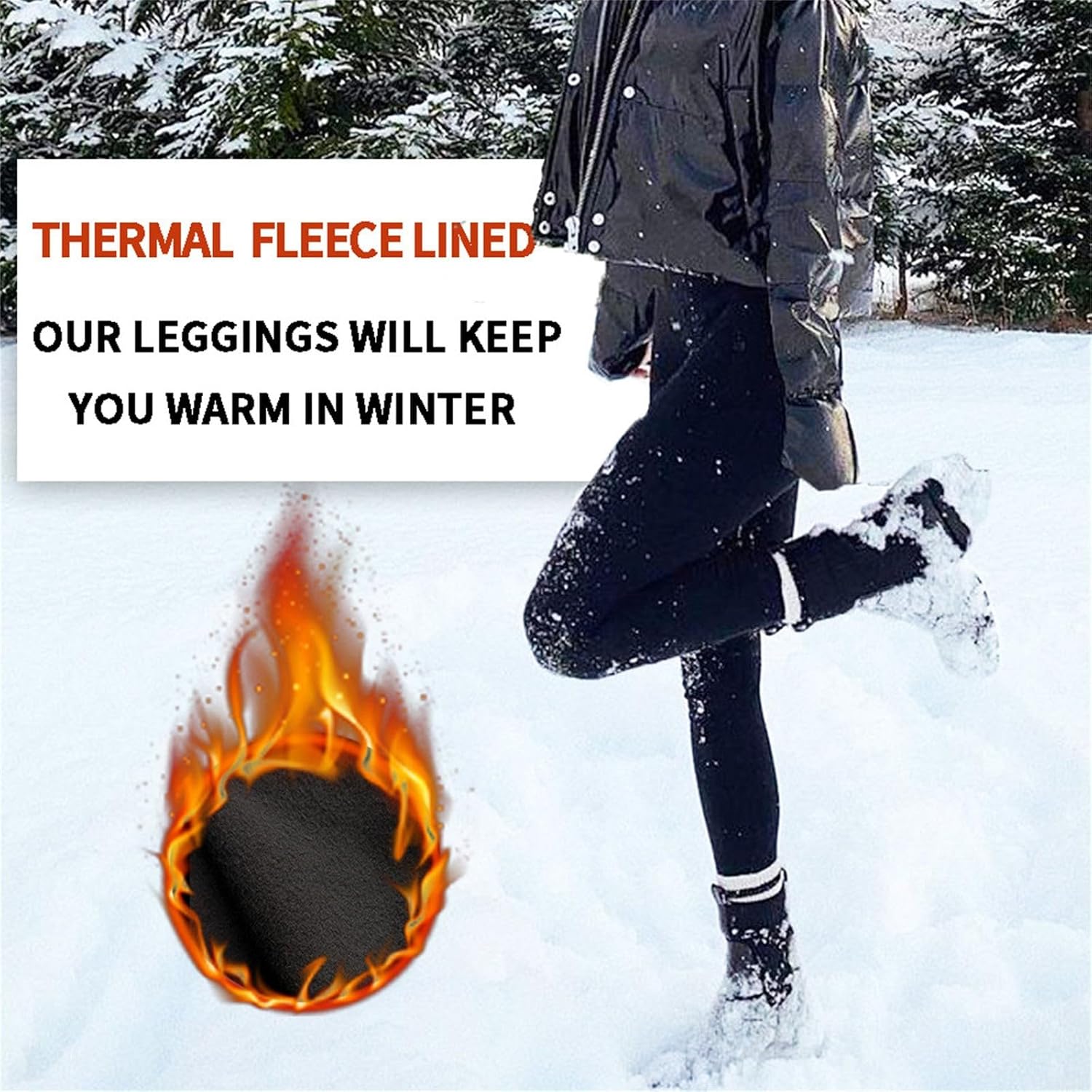 Leggings Termici Donna Invernali Impermeabili - Foderati In Pile Per Sport Sulla Neve - Foto 6