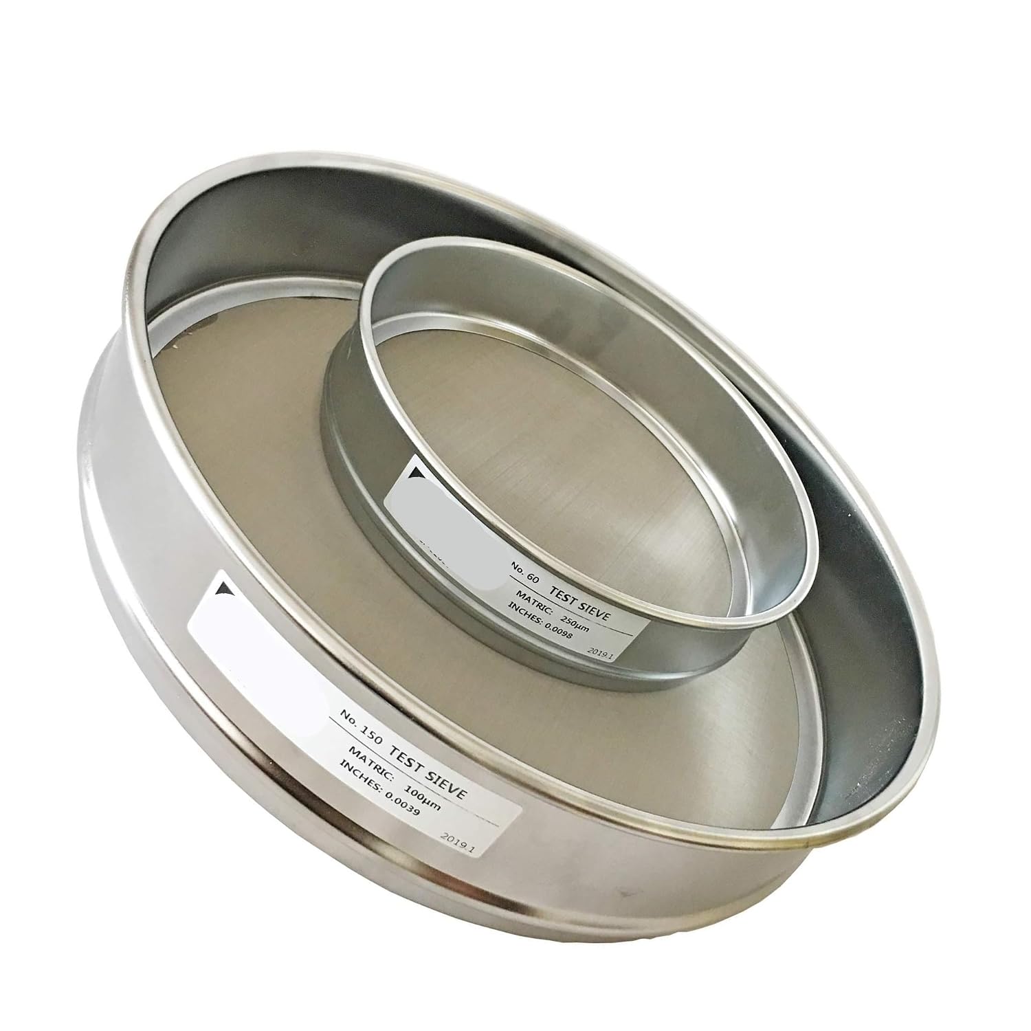 Economy Test Sieve #45-350.005mm Opening, 304 Stainless Steel Wire Cloth, Chromed Frame, 1pc(40cm)
