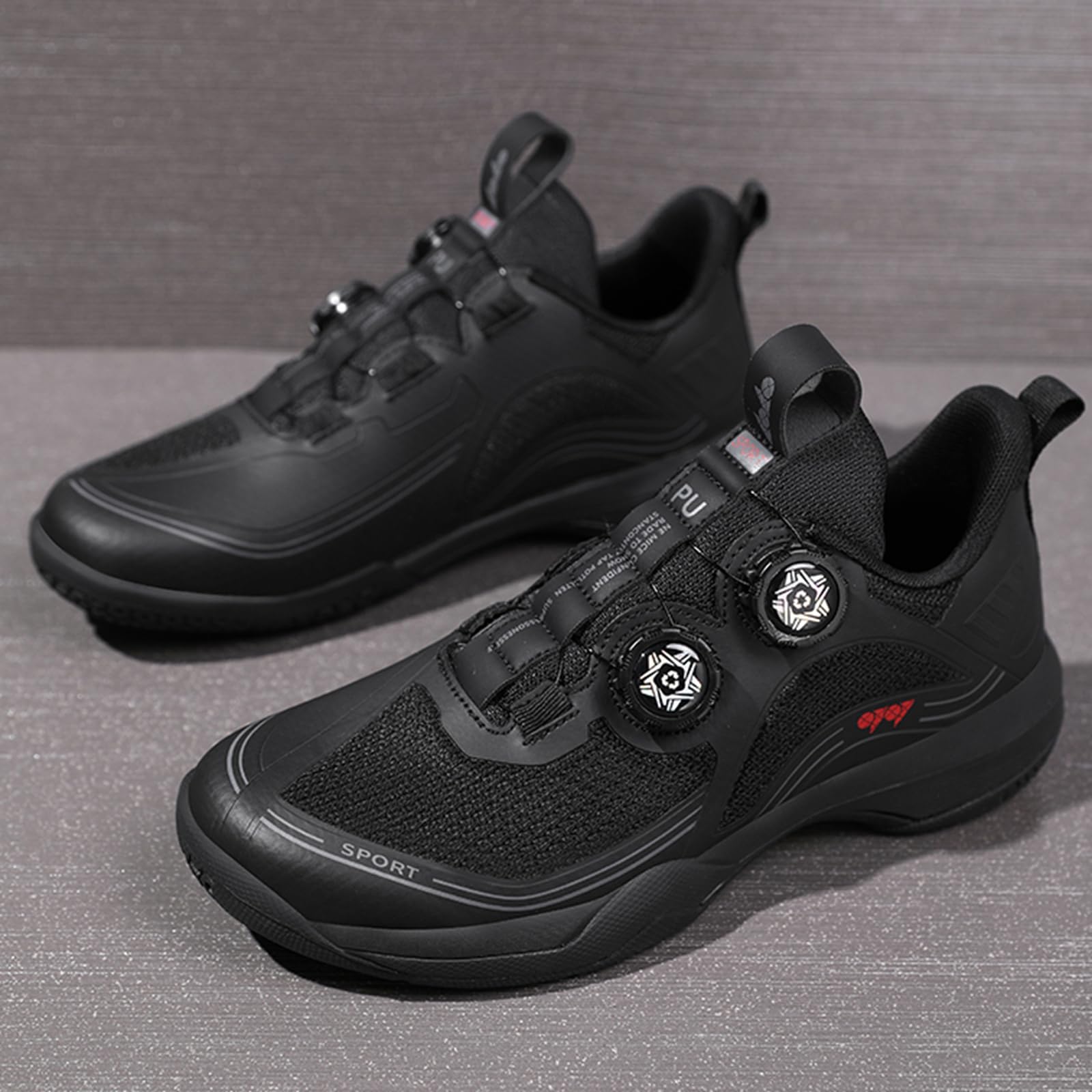Chaussures doubles durables – Badminton/tennis de table avec filet lumière du jour