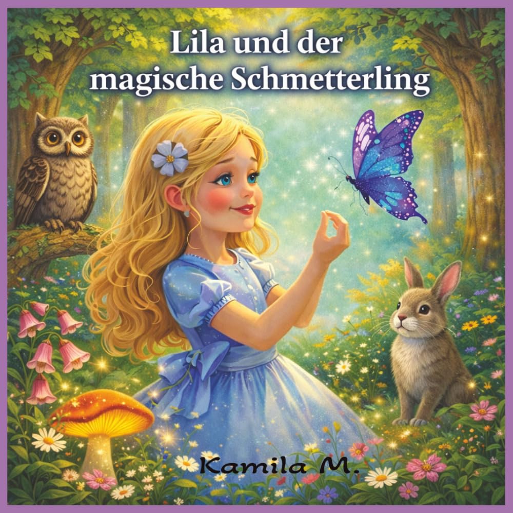 Lila und der magische Schmetterling: Eine zauberhafte Gute-Nacht-Geschichte über Freundschaft, Mut und kleine Wunder für Kinder ab 4 Jahren
