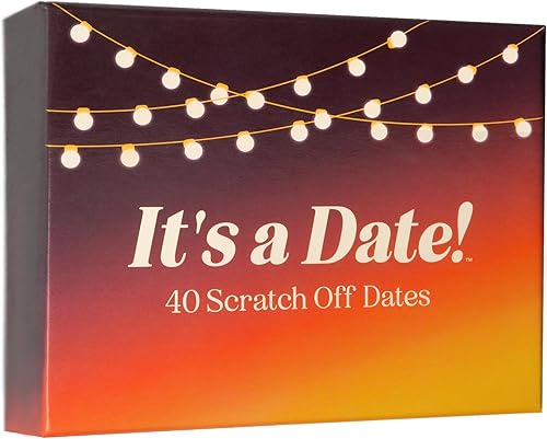 It's a Date!, 40 Fun and Romantic Scratch Off Date Night Ideas - Birthday Gifts For Couples