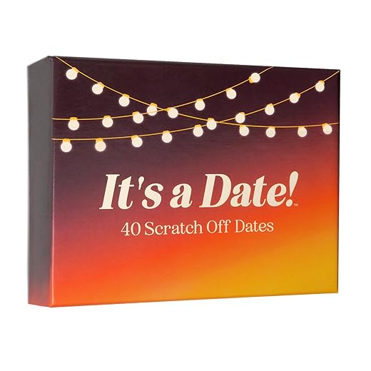 It's a Date!™ - 40 Fun & Romantic Scratch Off Date Ideas for Couples, Night Cards Girlfriend, Boyfriend, Wife, Husband Couple Gift Night, Weddings Anniversaries