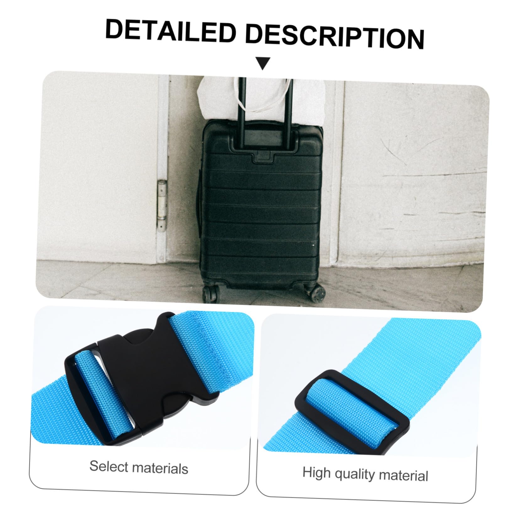 5 Stück Verstellbare Teiliges Koffergurt mit Robuster Schnalle Langlebigen Bindegurten für Gepäck Schnell Abnehmbar Sicherer Halt für Reisekoffer und Taschen Zufällige Farbe