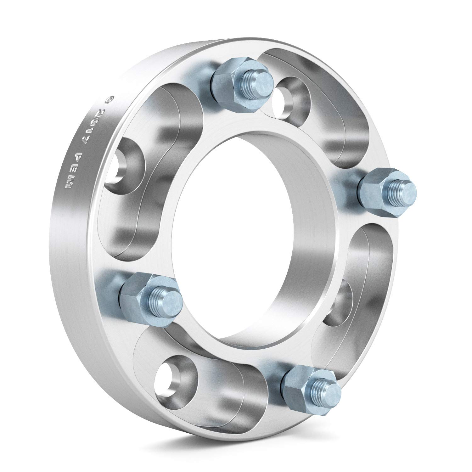 RockTrix - 1 inch ATV Wheel Spacers (4x110, 74mm Bore, 10x1.25 Studs Nuts) Compatible with Honda Yamaha Suzuki Bombardier (Read Listing for Year Model Info) UTV V4 25mm Silver 2pcs