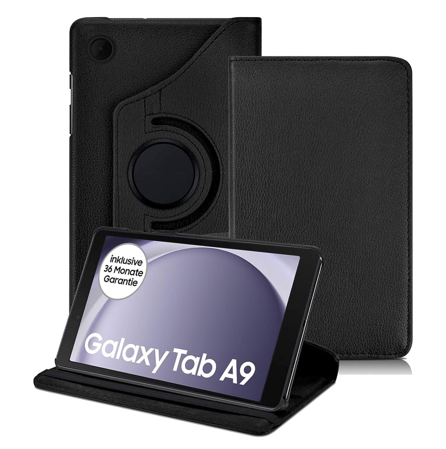 Dlahaby Hülle für Samsung Galaxy Tab A11 8,7 Zoll 2025/Galaxy Tab A9 8,7 Zoll 2023,360° Drehbar mit Standfunktion Schutzhülle Kompatibel mit Samsung A9 / A11 Tablet,Lila
