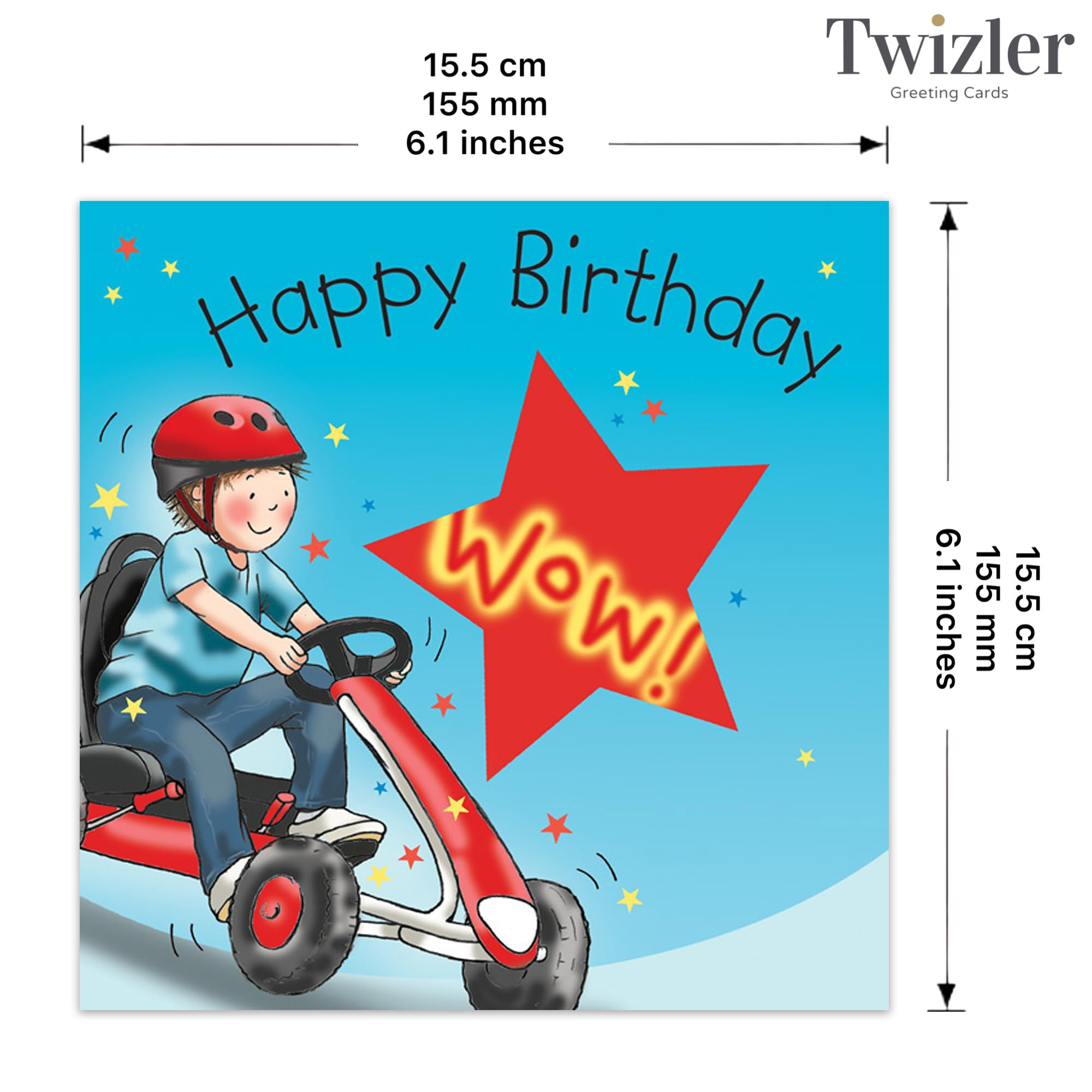 Twizler Geburtstagskarte Mit Tiger & Piñata – Süße Kinderkarte, Geschlechtsneutral, Inkl. Umschlag