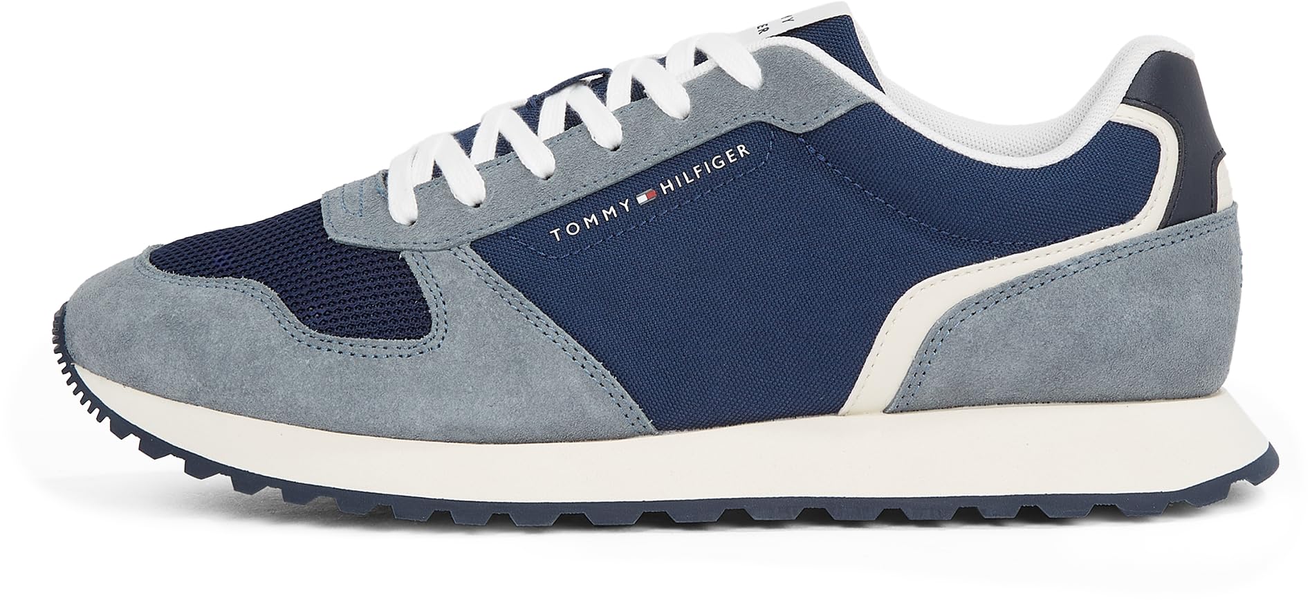 Tommy Hilfiger Herren Runner Sneaker New Runner Eva Mix aus Wildleder