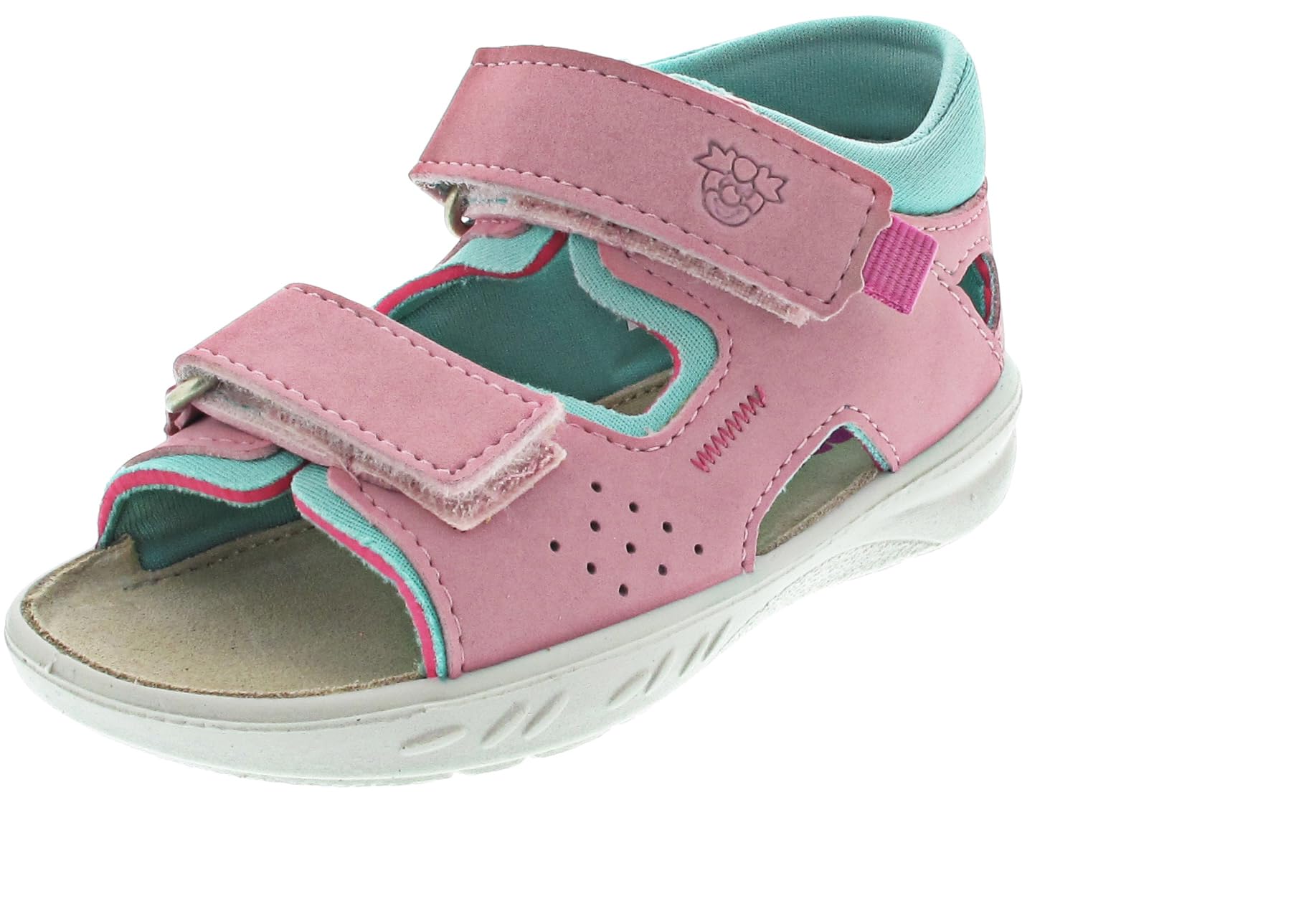 RICOSTA Mädchen Badesandalen MANTU, Kinder Lauflernschuhe, Weite: MITTEL, waschbar, Outdoorsandalen, Aquaschuhe, Mallow/Frozen (330), 24 EU