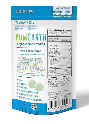 Miniatura 2 de Yummy Earth - Gotas de caramelo de menta silvestre orgánica, 3.3 onzas