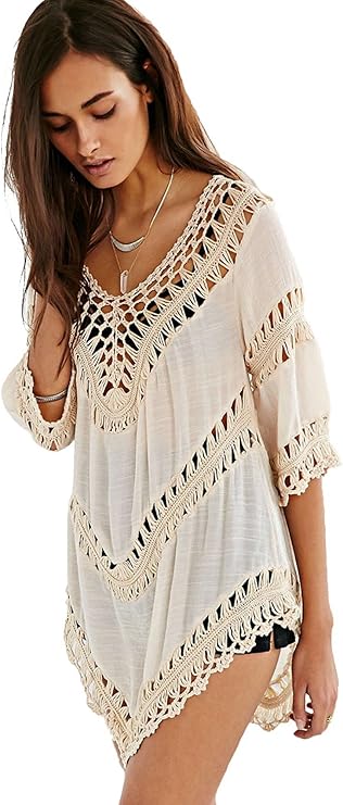 Boho style tunic tops Clearance