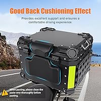 Vista 5 de Caja Superior de Motocicleta de 55L con Panel Molle Caja Superior Universal para Motocicletas Adecuada para Guardar Cascos y Equipaje