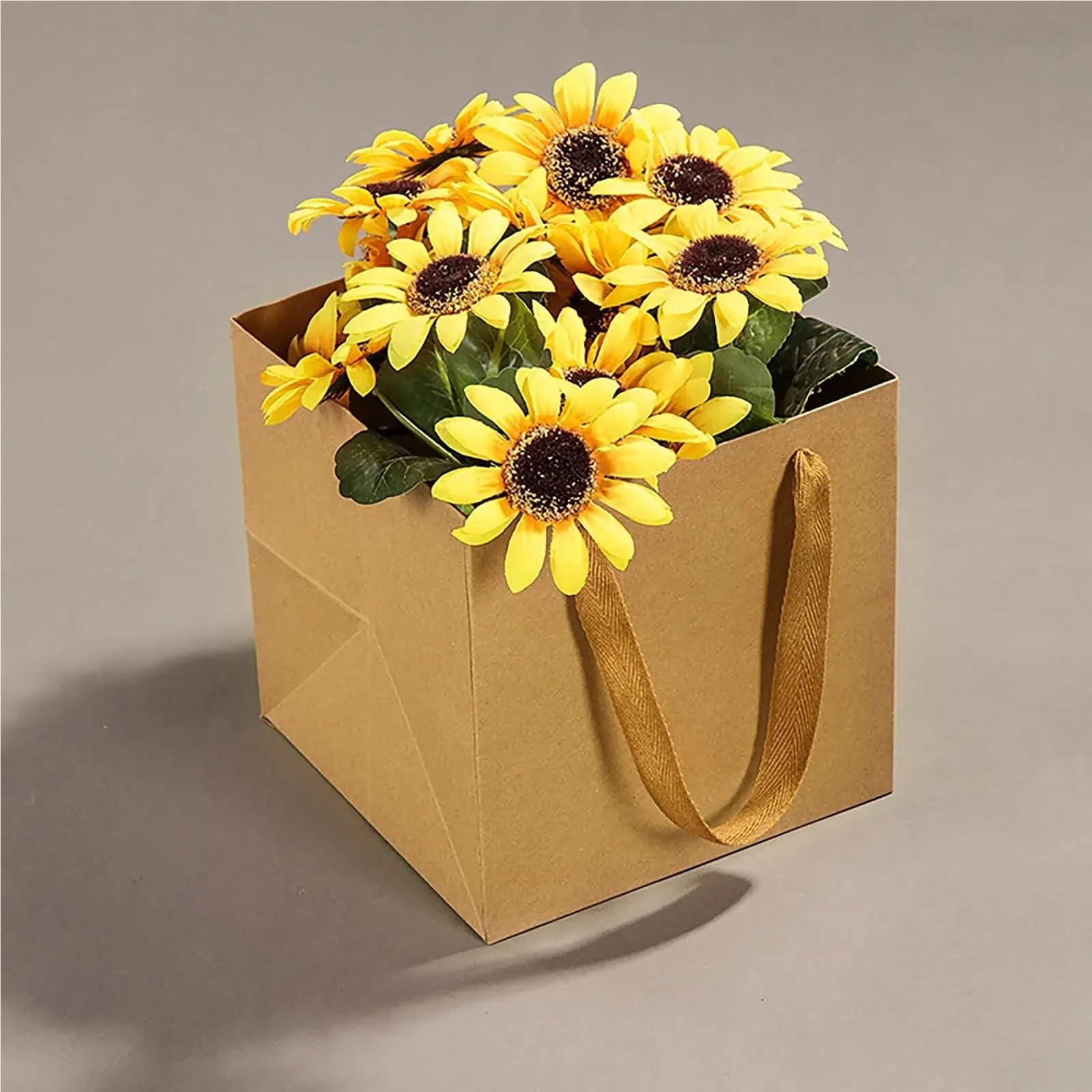 Bolsa de papel Kraft con asas