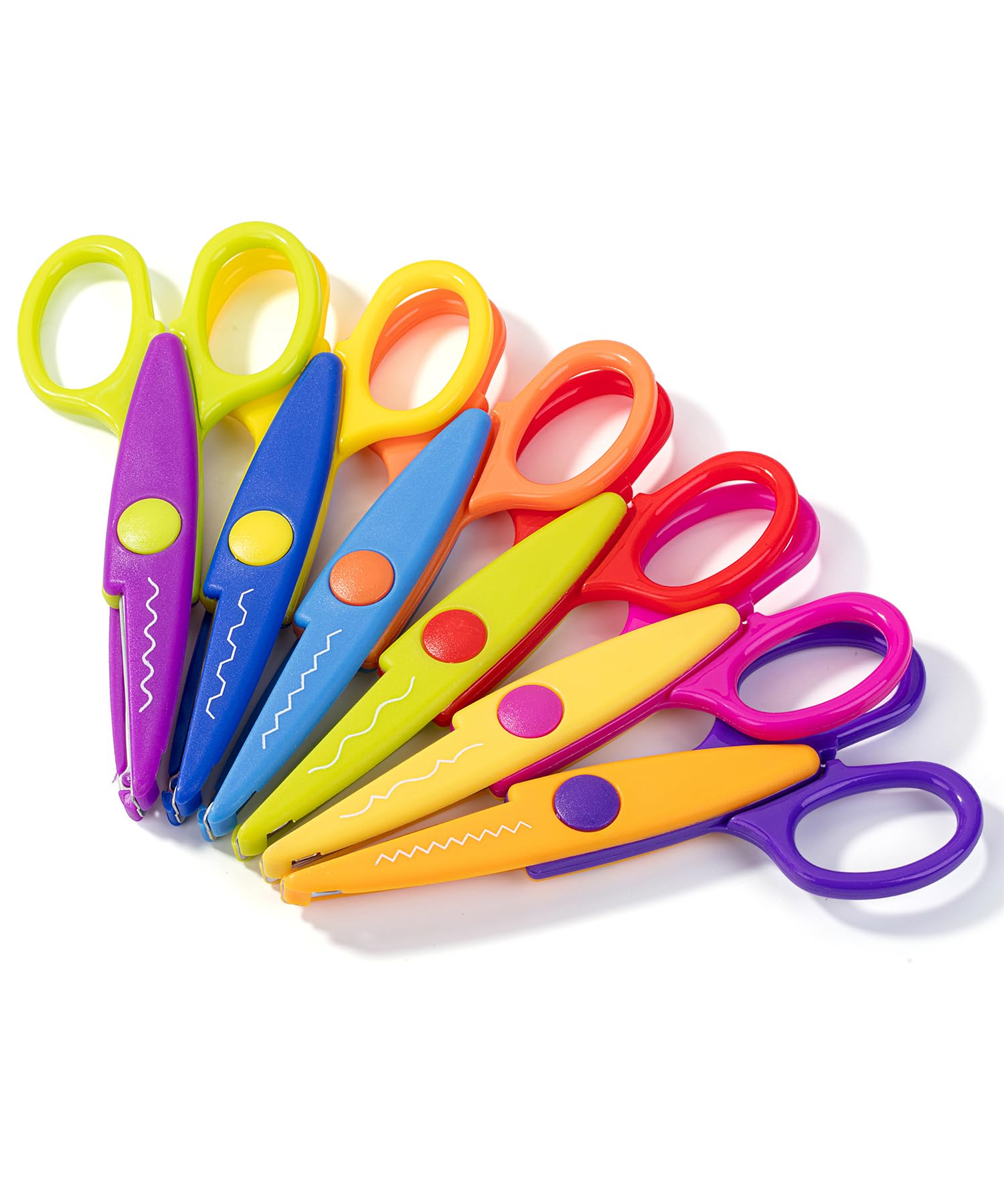 Mr. Pen- Craft Scissors Decorative Edge, 6 Pack, Retro Colors, Zig Zag Scissors for Crafting