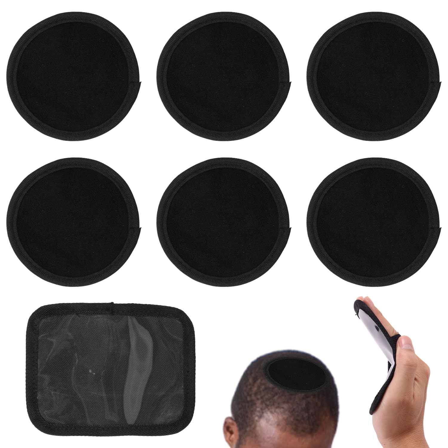 6pcs 360 Wave Crown Patch with Training Pad