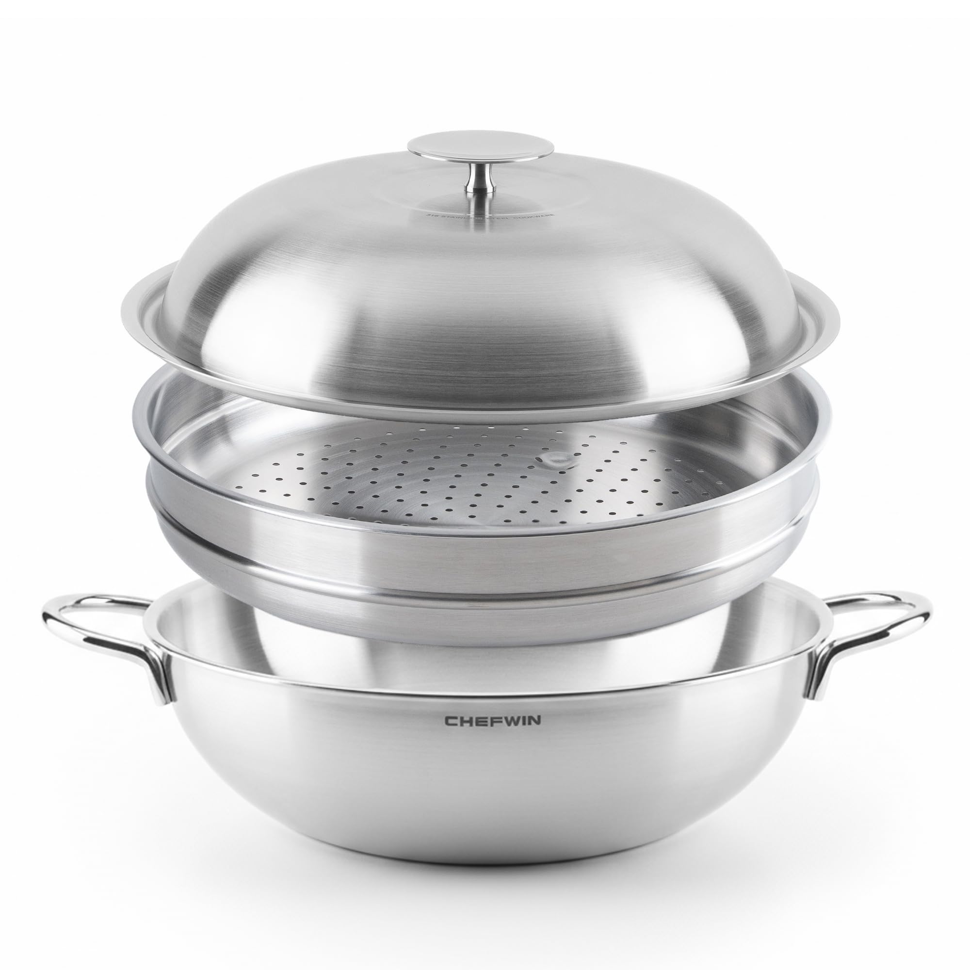 Amazon | CHEFWIN(シェフウィン) 316 ステンレススチール 12.6インチ