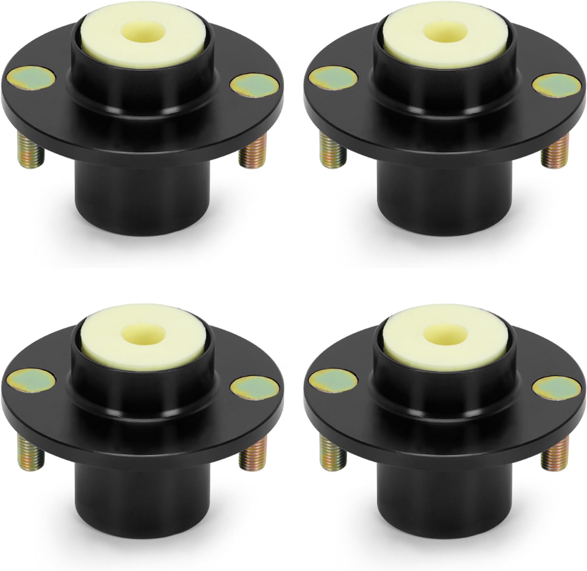 CYONRUAN 4pcs Suspension Shock Mount Top Hat Replacement For 88-00 Honda Civic Del Sol Integra Black
