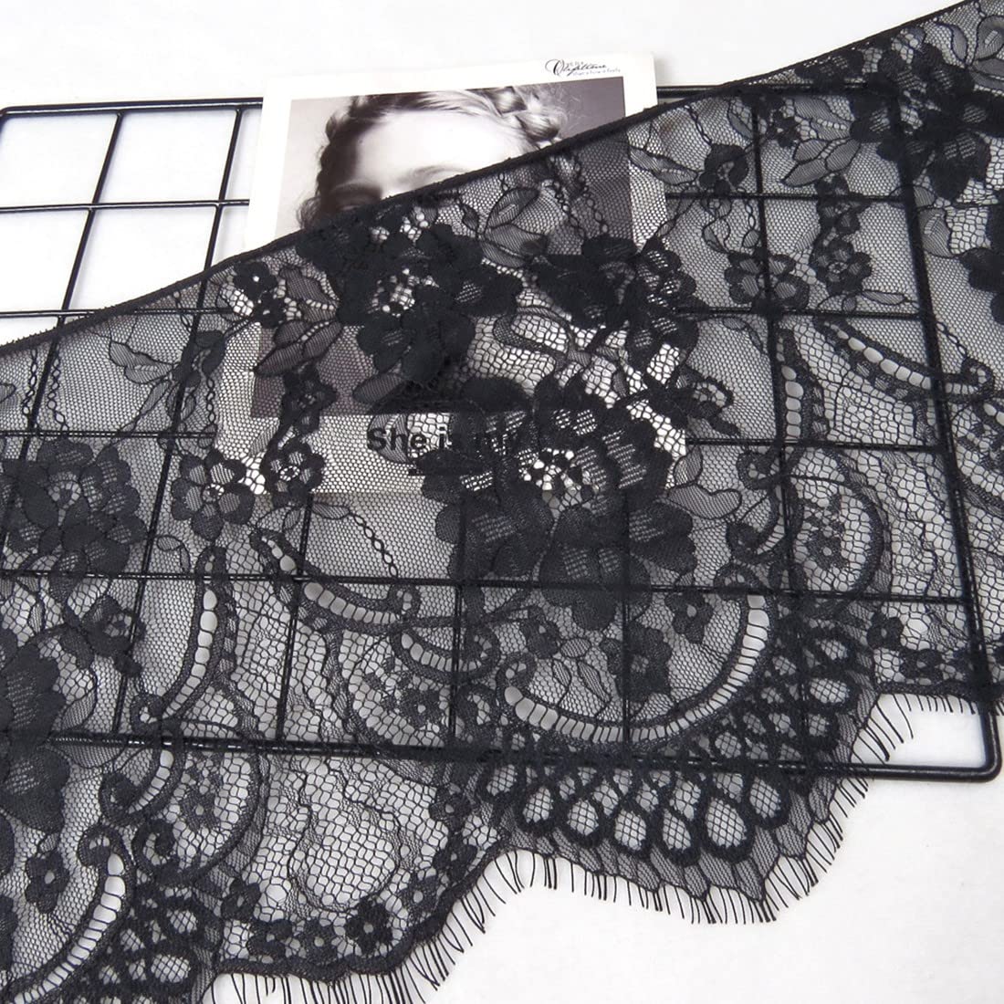 Metre Ruban 3m Wisafory Tissu En Dentelle De 1 M Au Mu00e8tre Pour Coudre - Bordure En Dentelle Au Mètre Grande Largeur