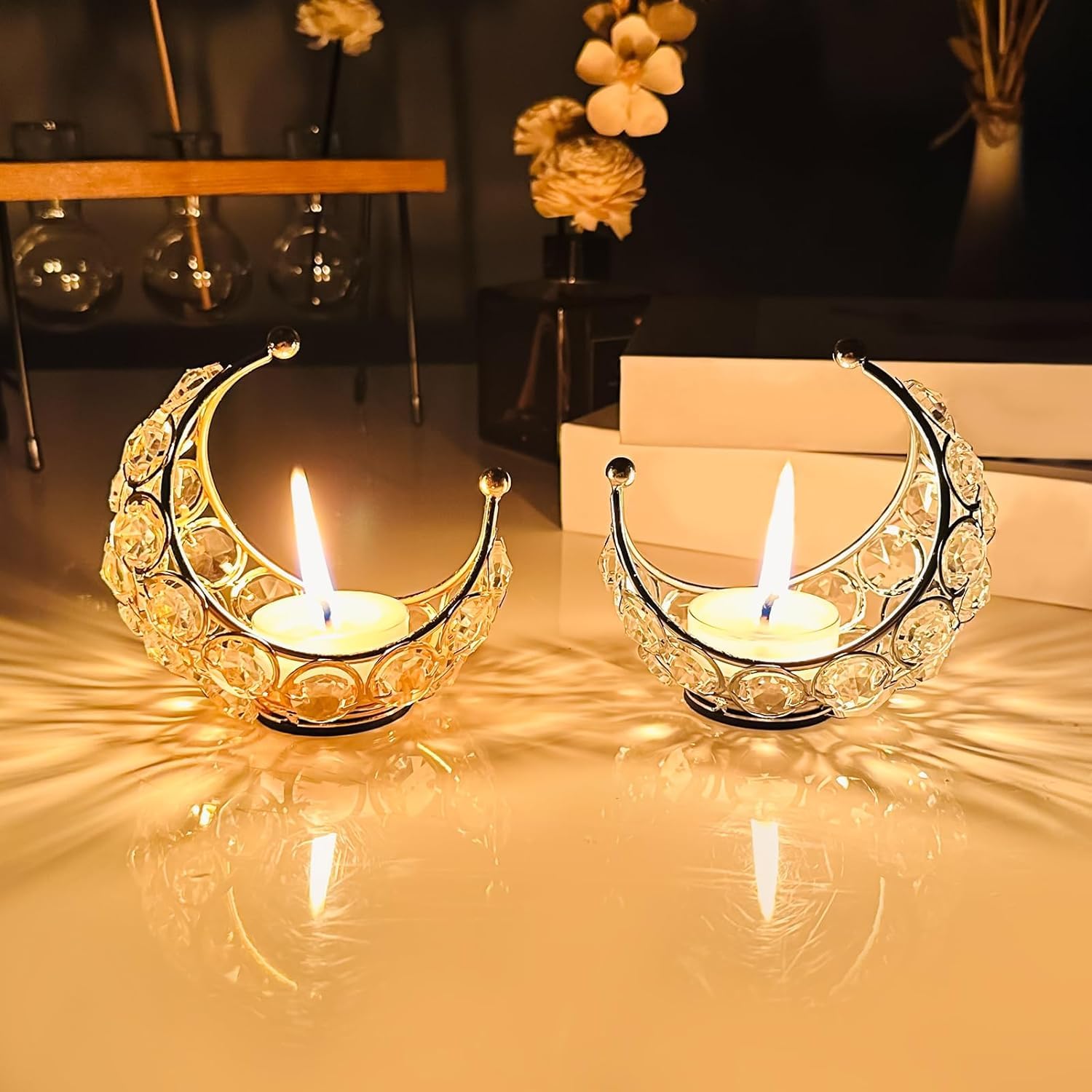 See full amazon price history chart for CentraLit Tea Light Holder, Gold Decoration, Living Room, Modern Moon Candle Holder, Crystal Candle Holder, Metal Lanterns, Table Decoration for Wedding Party, Ramadan, Diwali Decoration (Pack of2) CentraLit Tea Light Holder, Gold Decoration, Living Room, Modern Moon Candle Holder, Crystal Candle Holder, Metal Lanterns, Table Decoration for Wedding Party, Ramadan, Diwali Decoration (Pack of2) (B0D7WQ2MHN) Amazon Price History, Amazon Price Tracker