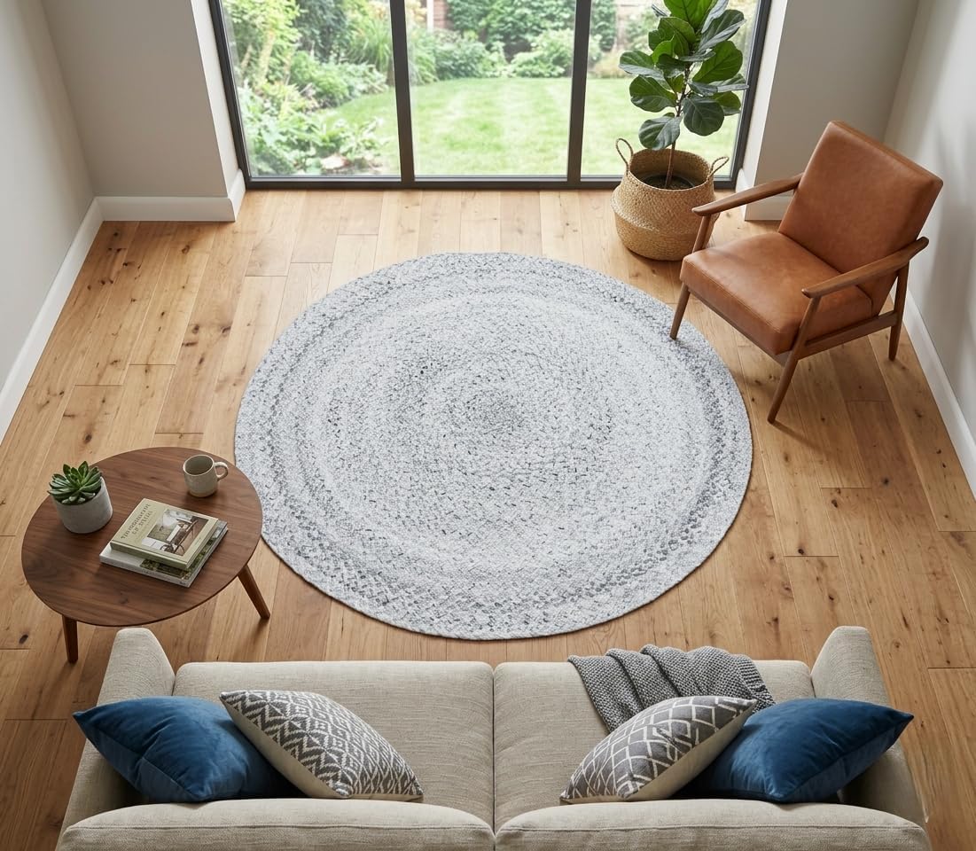 Elevated Earth-Tones Meet Geometric Precision in This Signature Series of sustainably Crafted Jute and Fiber Rugs.