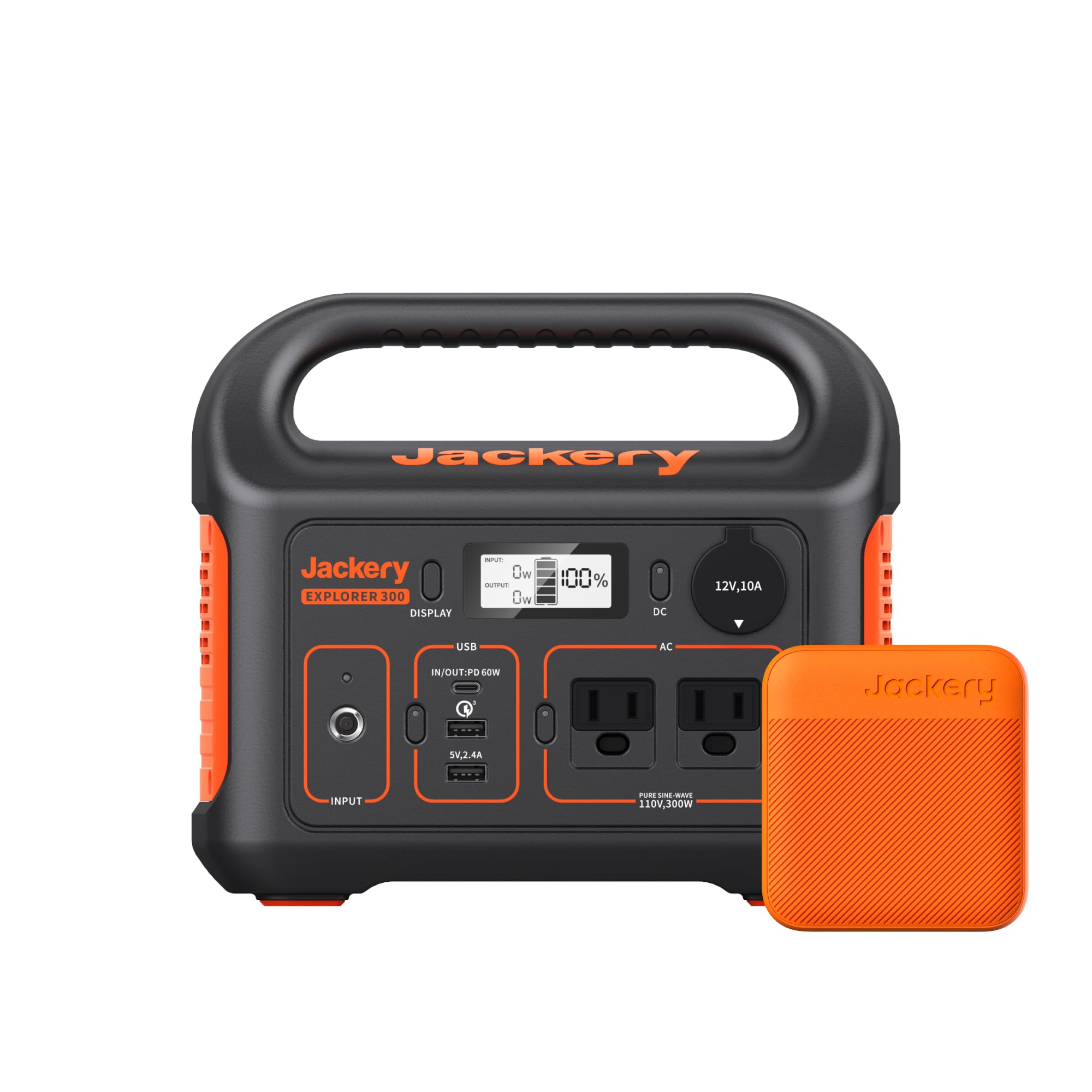 Jackery Portable Power Station Explorer 300 and 102W Fast Charger, 293Wh  Backup Lithium Battery, Solar Generator for Outdoors Camping Travel Hunting