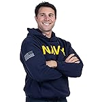 Ann Arbor T-shirt Co. NAVY PT Style Hoodie | U.S. Military Naval Sailor Training Infantry Workout Fleece Hoody Sweatshirt-(Hood,2XL)