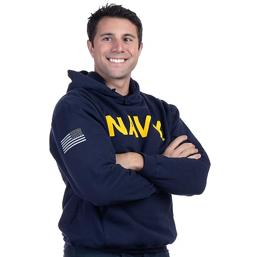 Navy Firefighter Sweatshirt Hoody