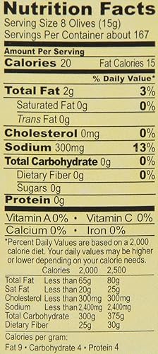 Miniatura 2 de Roland Foods Picholine Aceitunas verdes, aceitunas enteras con hoyos, comida importada especial, tina de 88 onzas