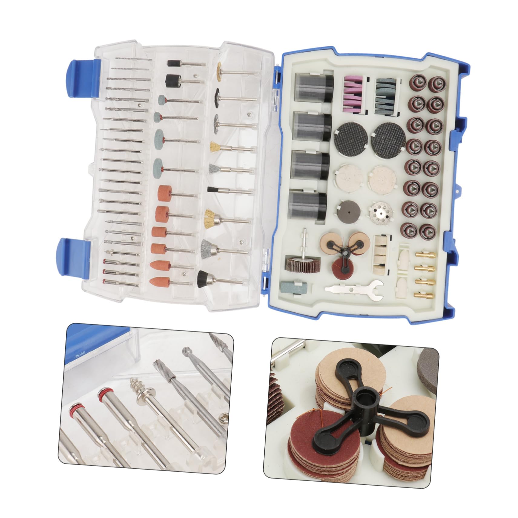 Anneome Juego de 365 Accesorios para Tallar Jade y Piedra, de Acero y Goma, para Lijar, Pulir y Grabar en Bricolaje | Acero y Goma, para Metal y Vidrio, Uso Diy, Buena Disipación Térmica y Lijado