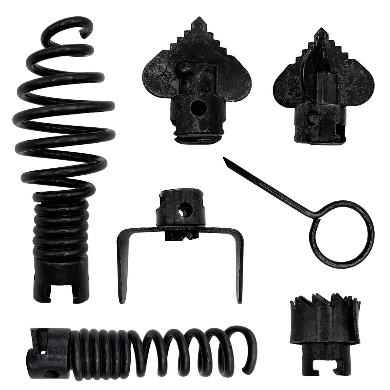 Lot De 7 Têtes De Coupe Combinées Pour Nettoyeur De Canalisations