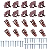 10 sets for kenlin Drawer Slide Track Guide Glide - Replacement Parts for Dressers and Nightstands - Bottom Mount - Brown (10)