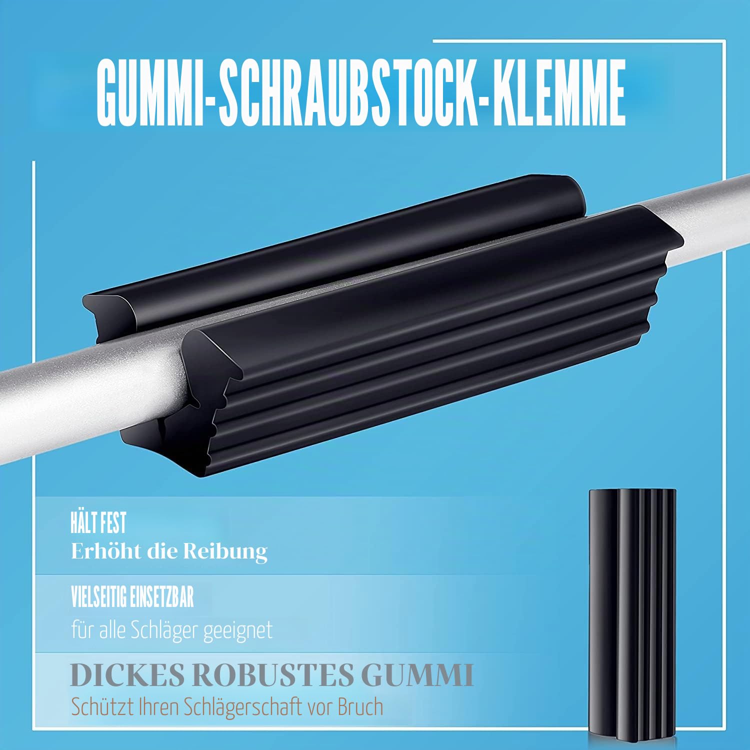 CHAMPKEY Deluxe-Griff-Reparatur-Set zum Nachreißen von Golfschlägern – inklusive Hakenmesser, 5,1 x 25,4 cm professionelle Klebebänder, 142 ml Lösungsmittel und Gummi-Schraubstockklemme (alle