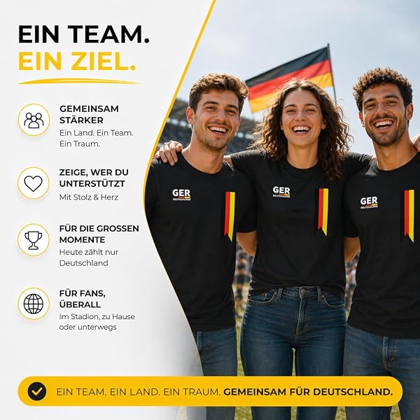 Maglia Germania Coppa del Mondo 2026 - per Uomo & Donna - per Il Campionato Mondiale di Calcio - Articolo da Tifoso Germany, Nero, L - 5