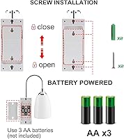 Vista 3 de HONWELL Lámpara de pared LED que funciona con pilas, apliques de pared para interiores, inalámbrico, multicolor, para iluminación de habitación