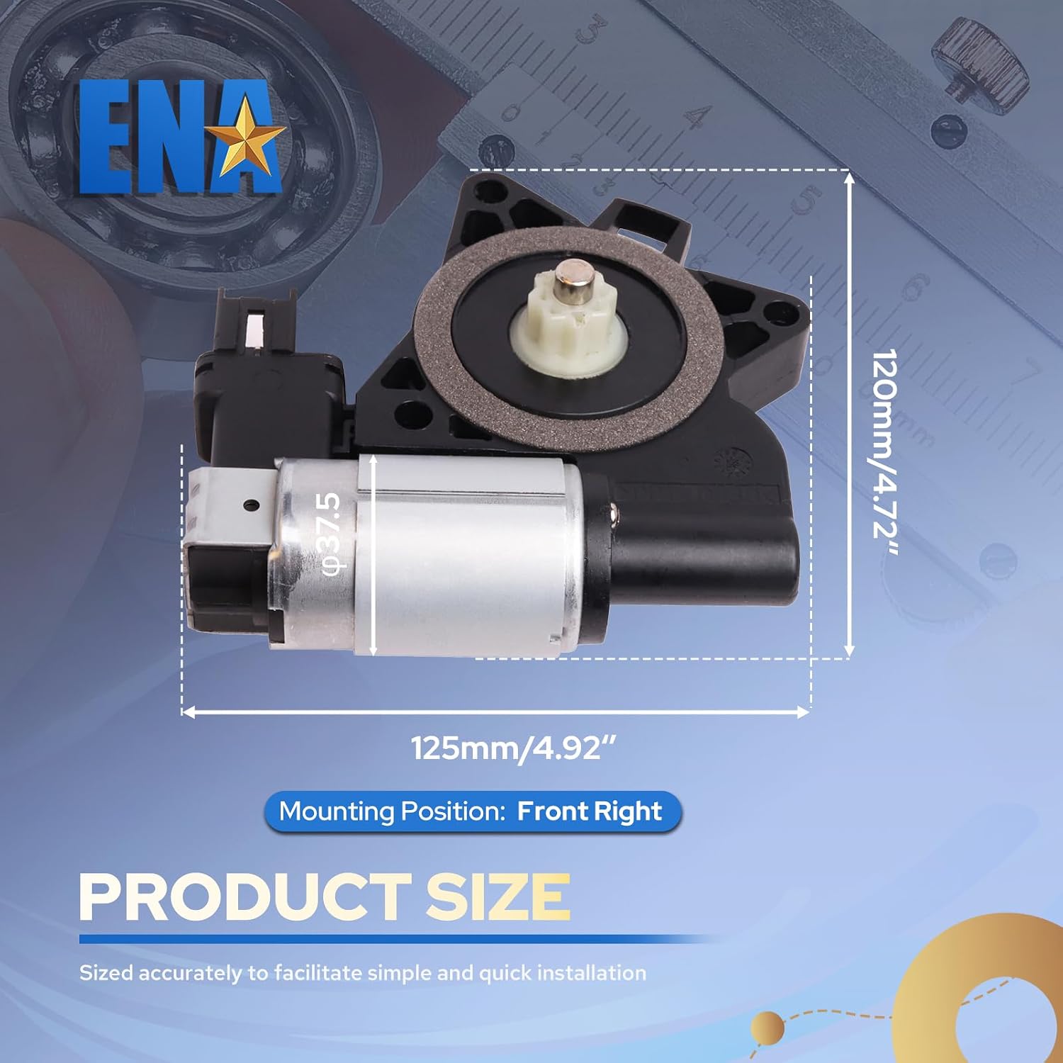 ENA Power Window Lift Motor for GJ6A5958XF Compatible with Mazda 3 2004-2009 5 2012-2014 6 2003-2008 CX-7 2007-2012 CX-9 2007-2015 RX-8 2008-2011 Replace for D6515958XB 742801