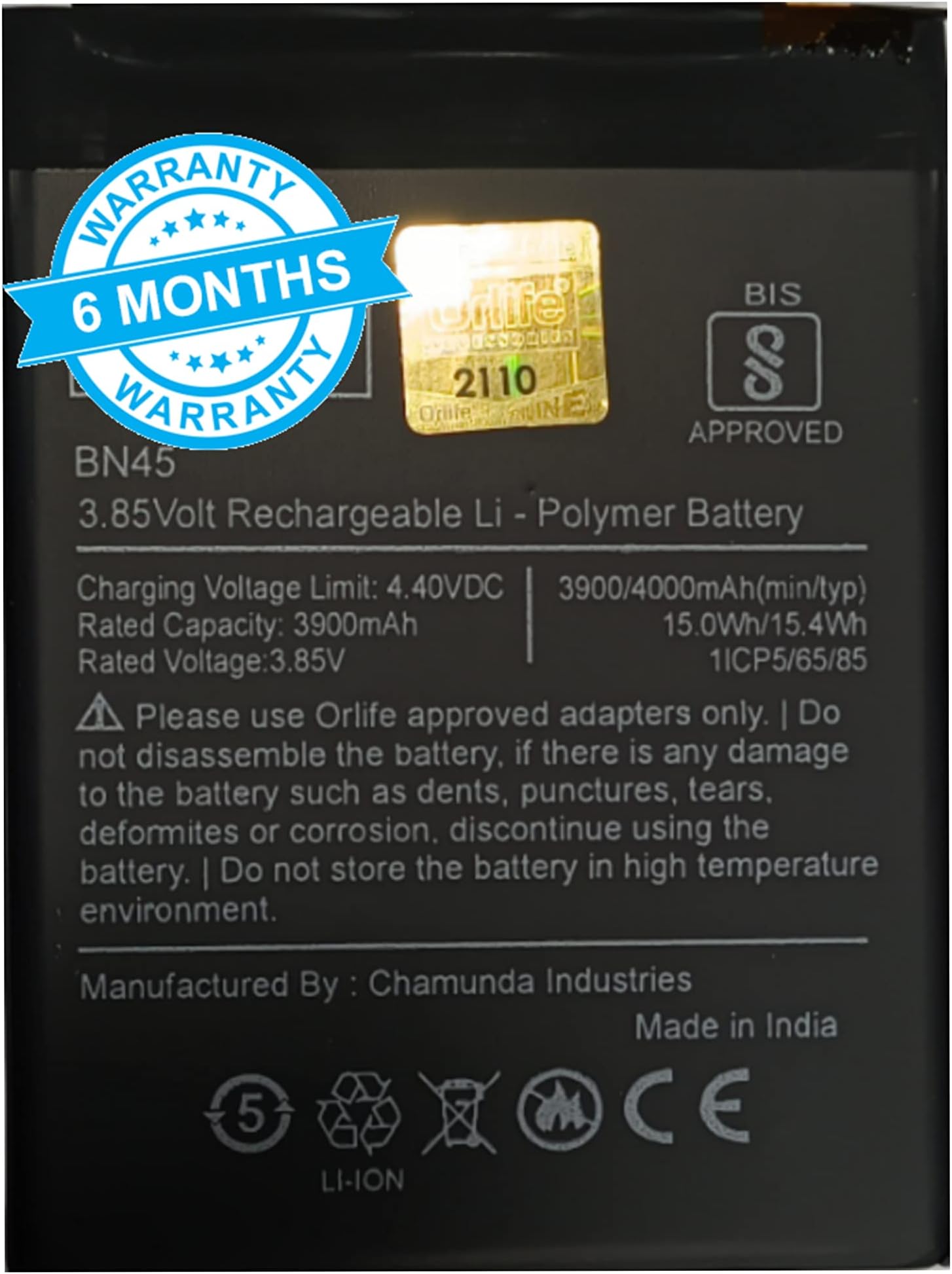 SGE Original Battery Compatible for Xiaomi Redmi Note 5 Pro - BN45 4000mAH(OG) (6 Months Warranty) (Made in India)…