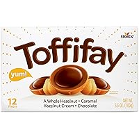 Vista 1 de Toffifay Caja de dulces de chocolate con avellana, 12 piezas (paquete de 2), 3.5 onzas