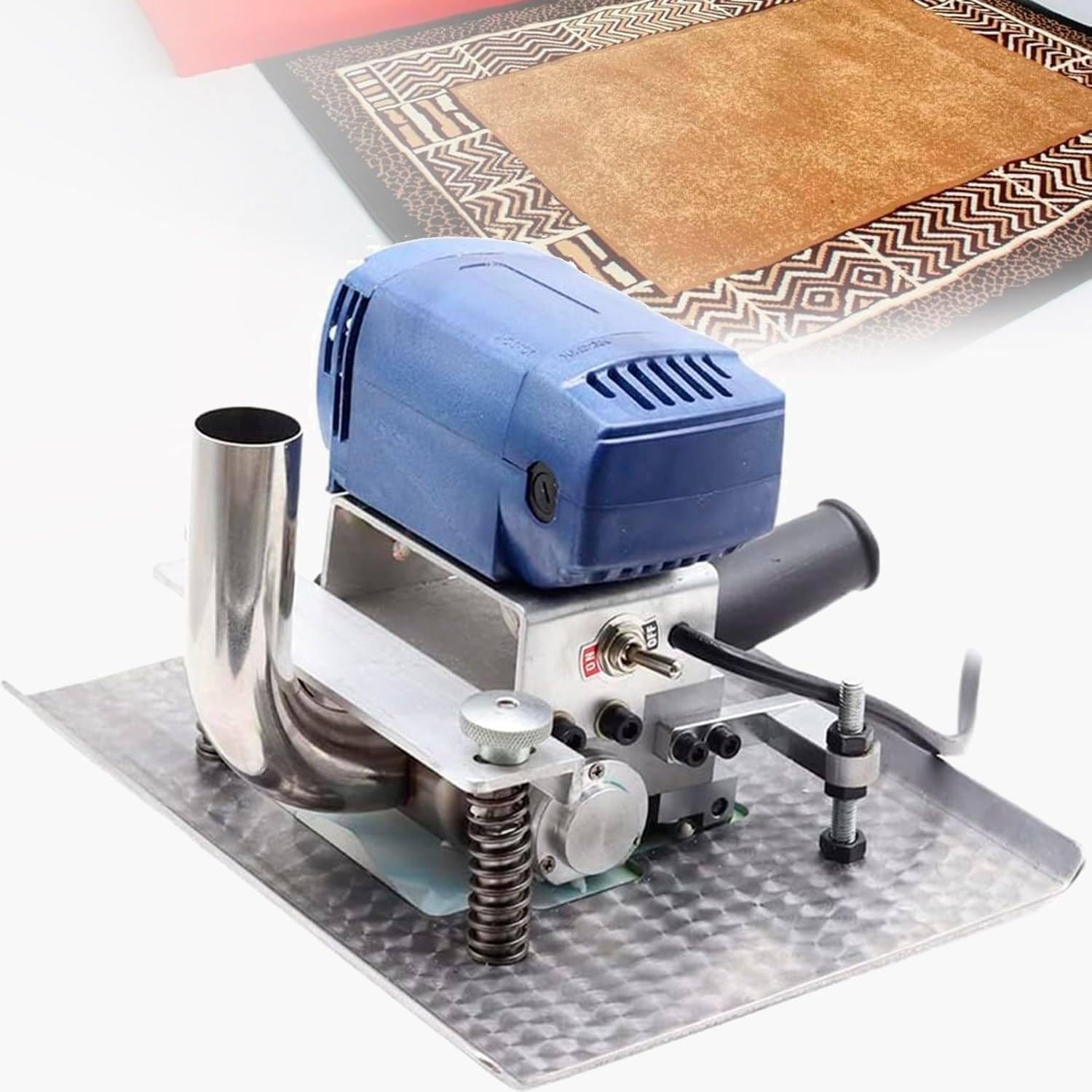Flat Carpet Shearing Machine with 3in Blade15000rpm, Carpet Trimmer, Flat Carpet Shearing Machine with 3in Blade, Fast Speed, Ambidextrous Use