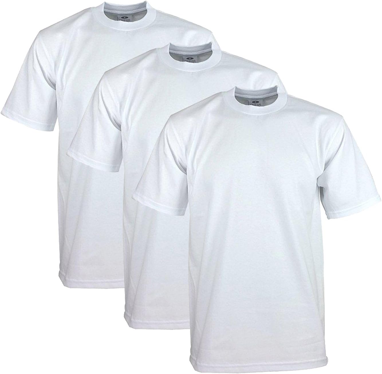 Men's 3-Pack Heavyweight Cotton Short Sleeve Crew Neck T-Shirt