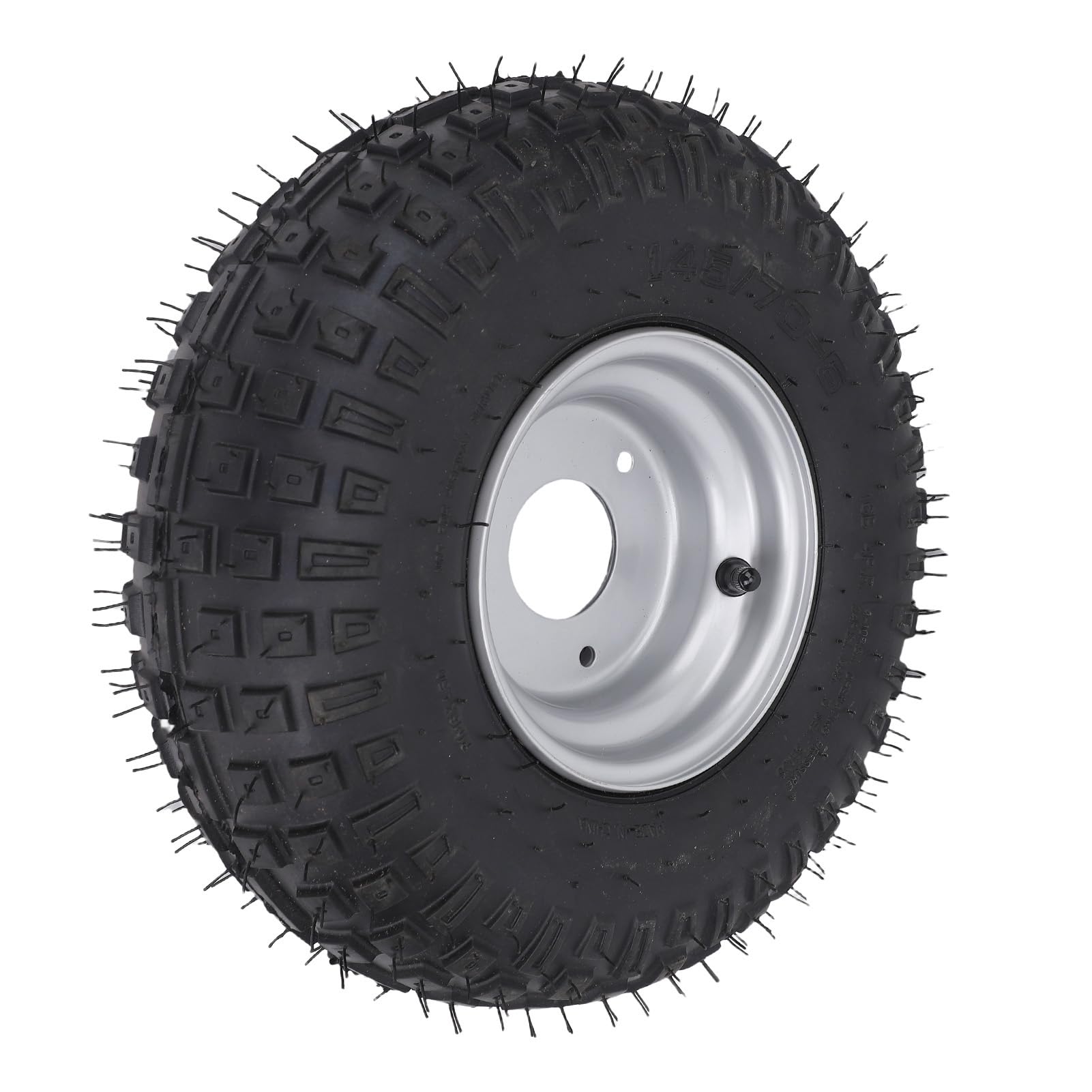 Akozon Off Road Wheel 145x70-6 6 Zoll 3 Bolzen Nicht-Slip-Explosions-Proof-Reifen mit Hub für Bike ATV Quad Go Kart