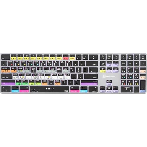 Logickeyboard Titan Wireless Backlit Keyboard for Ableton Live - Mac