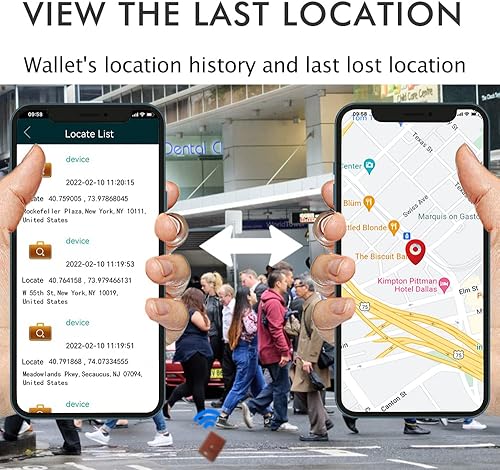 Miniatura 5 de SMART CC Bluetooth anti-pérdida con rastreador y buscador de posición, localizador de posición, tarjetero de aluminio para hombre, billetera delgada