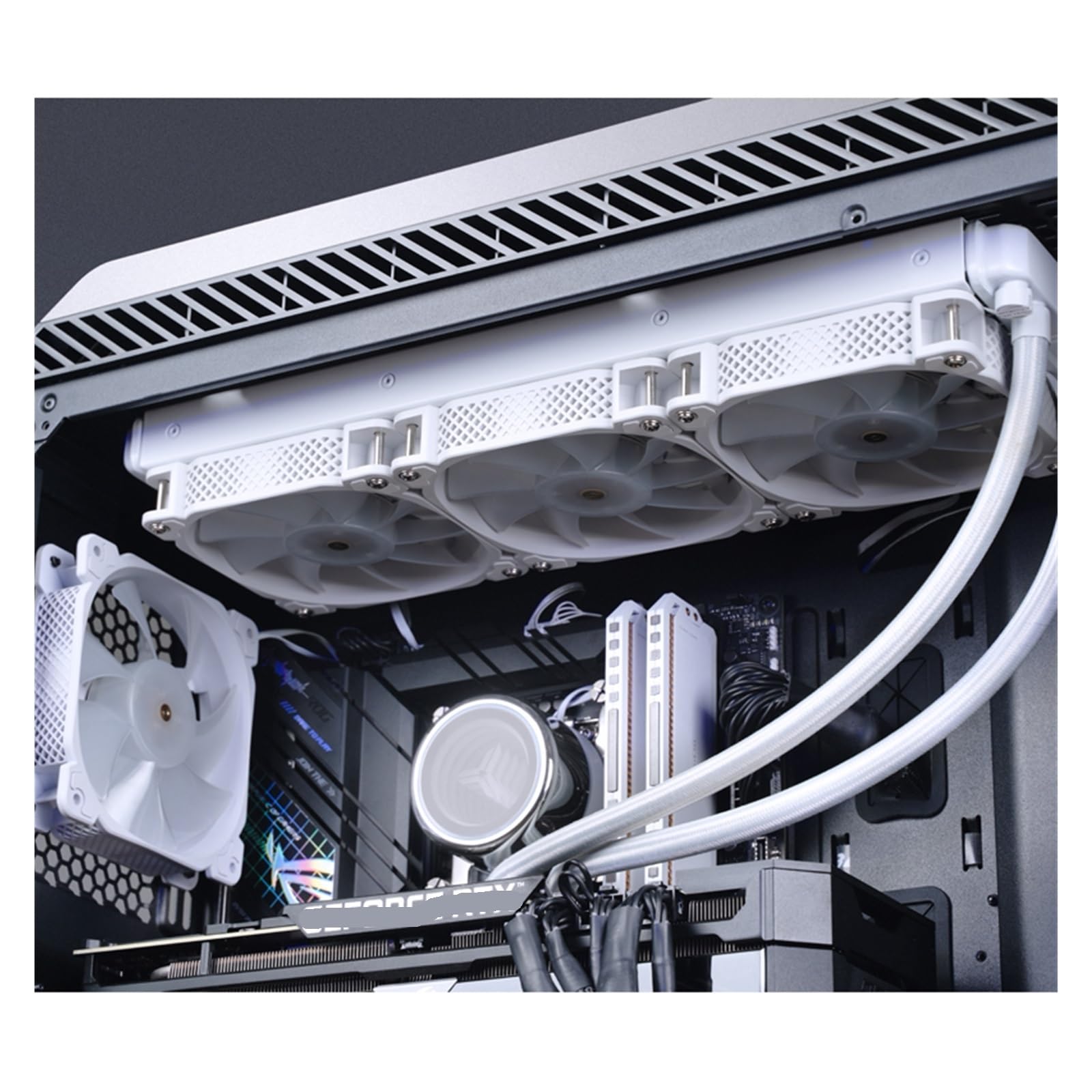 TW7-360 ARGB Wbudowany chłodzony wodą chłodnica procesora 240 wentylator PWM z rdzeniem miedzianym ARGB TDP300W 1700 115X 1200 AM5 (kolor: Other, rozmiar: TW7-360 Black)