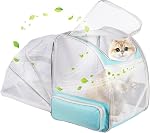 Grand sac à dos Cat Carrier, Pet Carpack Carrier pour petit chien jusqu'à 16 Pounds, Sac à dos respirant pour le voyage et la randonnée en plein air, Airline Approuvé