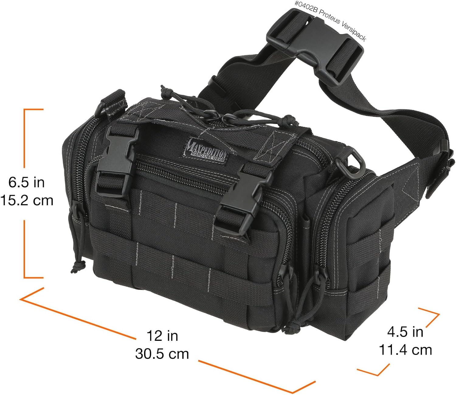 Maxpedition Unisex Adult Waist Proteus Versipack Black, Black - Image 3