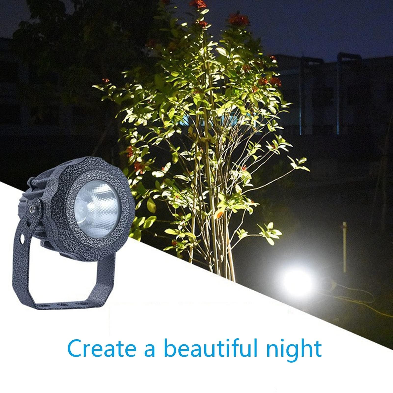 THEGA Focos LED - Luz LED Jardín Exteriores AC220V, Luces Ingeniería Iluminación Pared Exterior Impermeable IP65, Iluminación Paisaje, para Casa, Césped, Patio, Parque(Red,30W(ac220v))